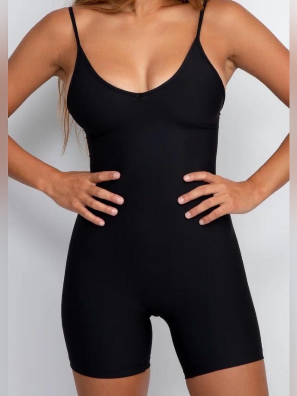 Skatie Black Shorts Bodysuit